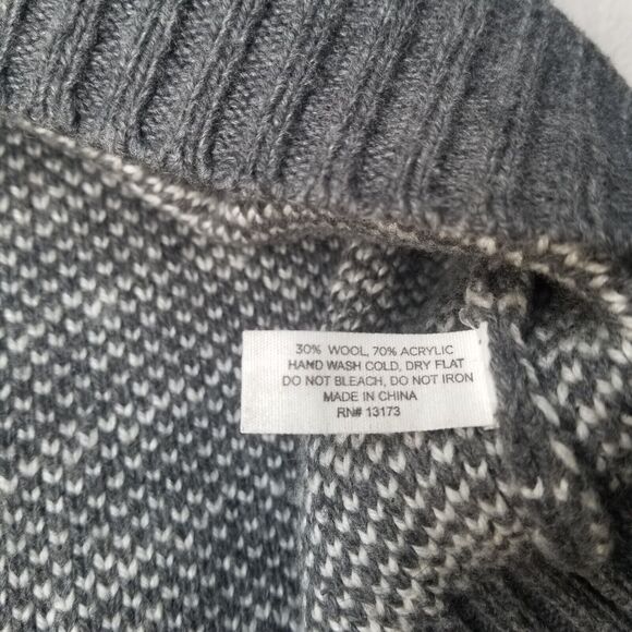 Saturdays Surf NYC Sweater Men's XS Keith Zig Zag Crewneck Wool Blend Retro 80s - Picture 4 of 6